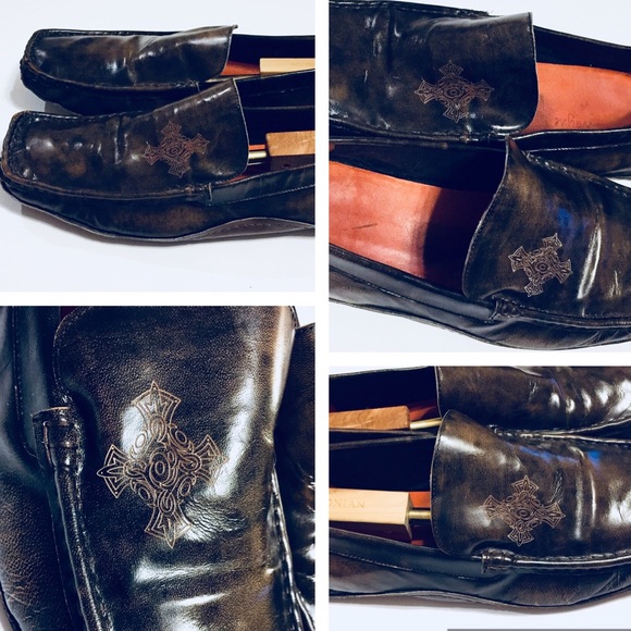 Robert Wayne Cross Logo Loafer Slayer Sz 16 - Picture 2 of 8
